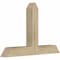 Ekena Millwork Portland Rough Sawn Timber Gable Bracket, Douglas Fir, 36"W x 24"H x 4"D x 4"F, 16/12 Pitch GBW036X24X0404POR00RDF - alternate 2